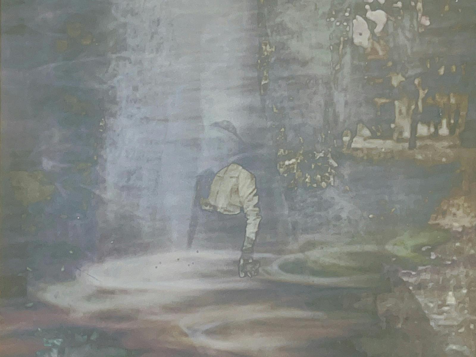 Marylou Verberne AME Bale on the goldfields 2026 digitised image transfer on mixed media
