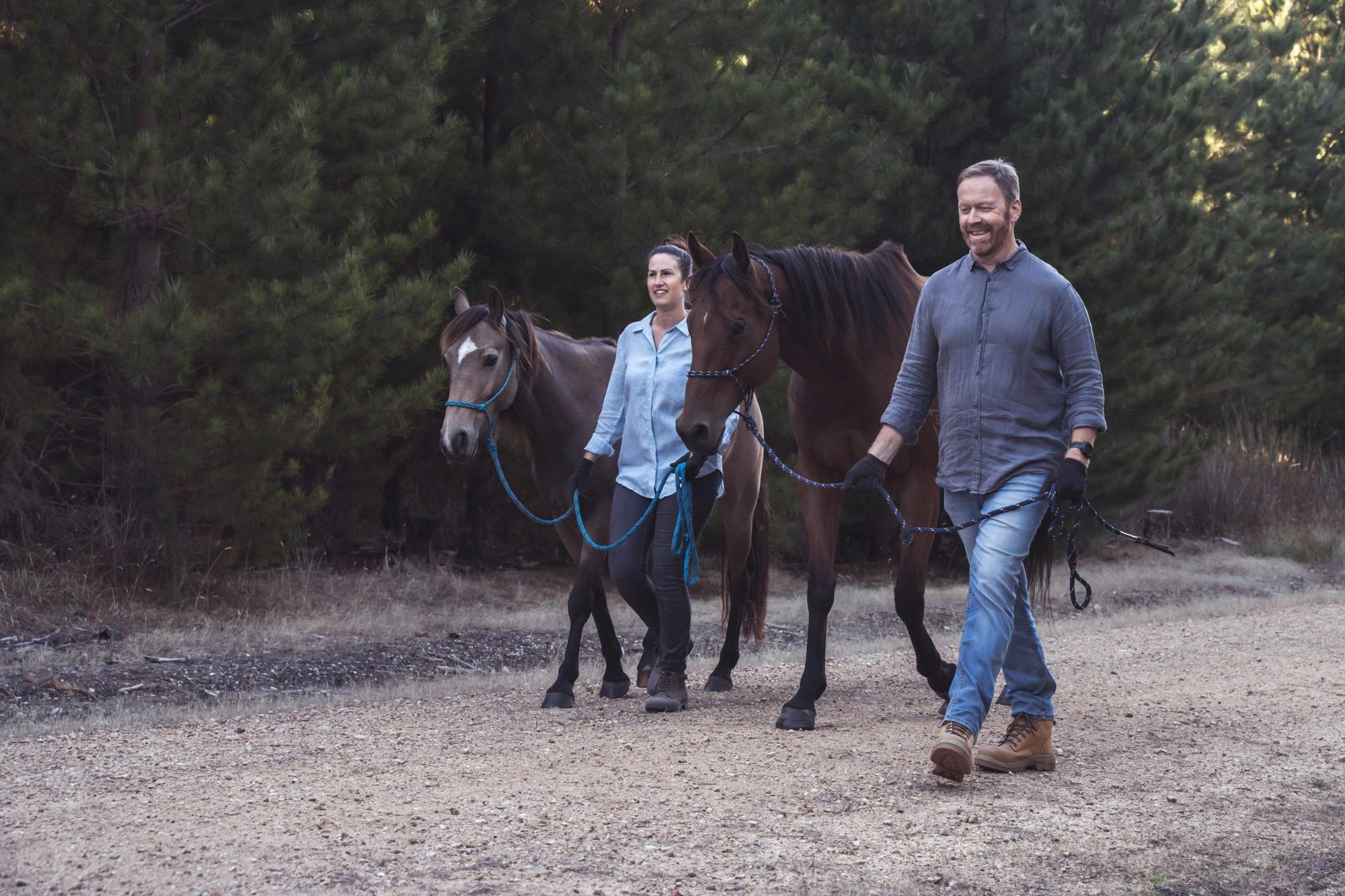 Summer Evening Walks with Horses in Kuitpo Forest, the hidden gem of the Adelaide Hills, SA