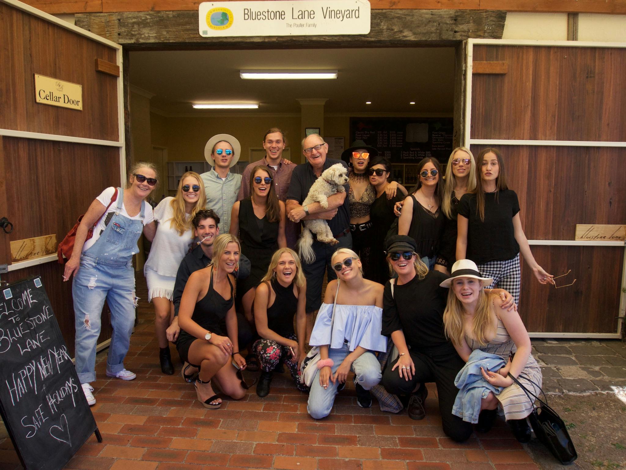 Tour Group at Bluestone Lane