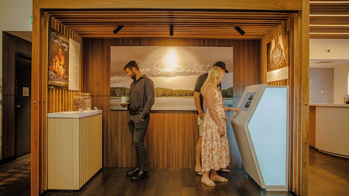 Interactive displays in the Visitor Centre