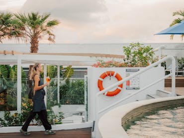 Photo of tropical pool area