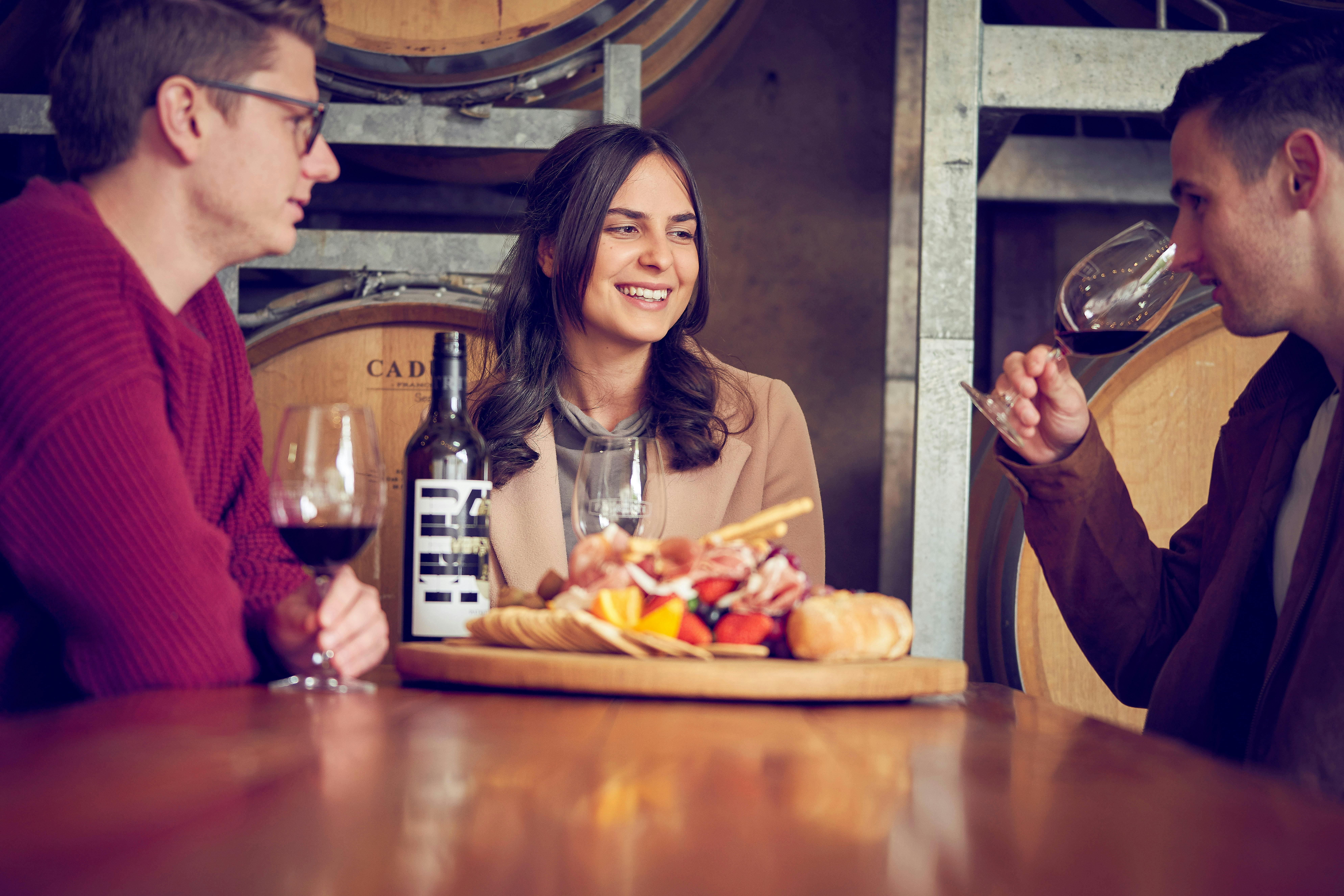 Patritti, winery, wine, wine tasting, cheese platter, platter, antipasto