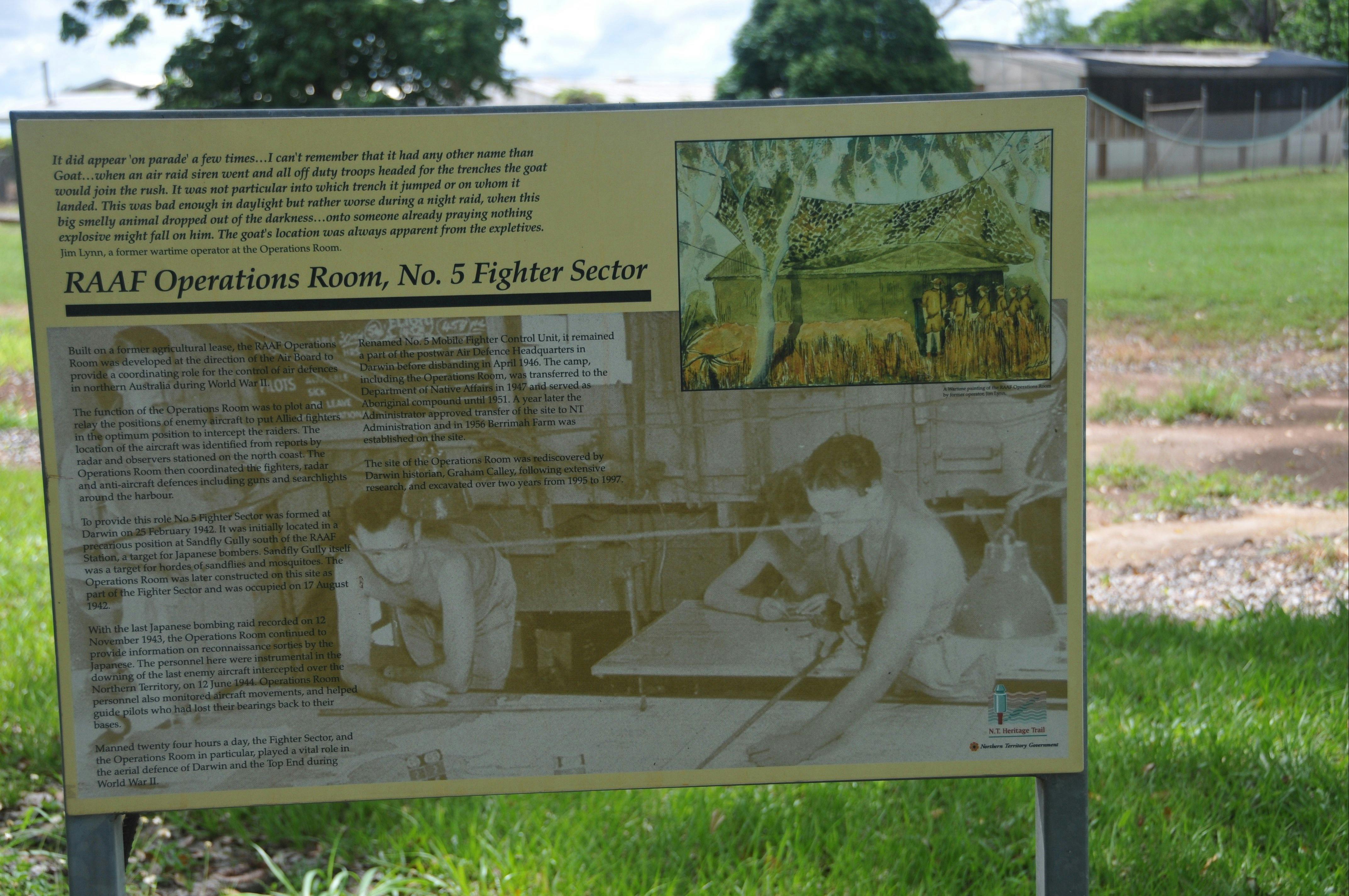 WWII RAAF Operations Room, Berrimah