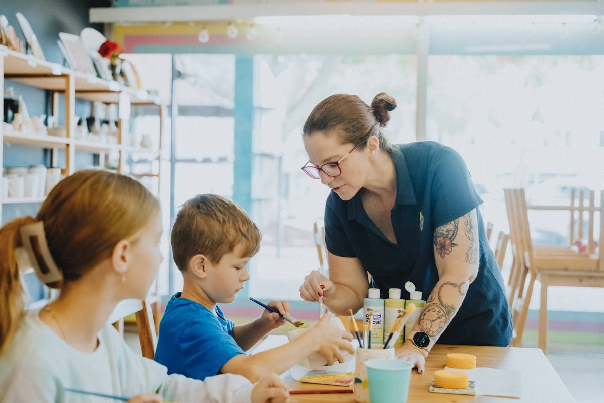 Paint your own pottery, fun for all ages