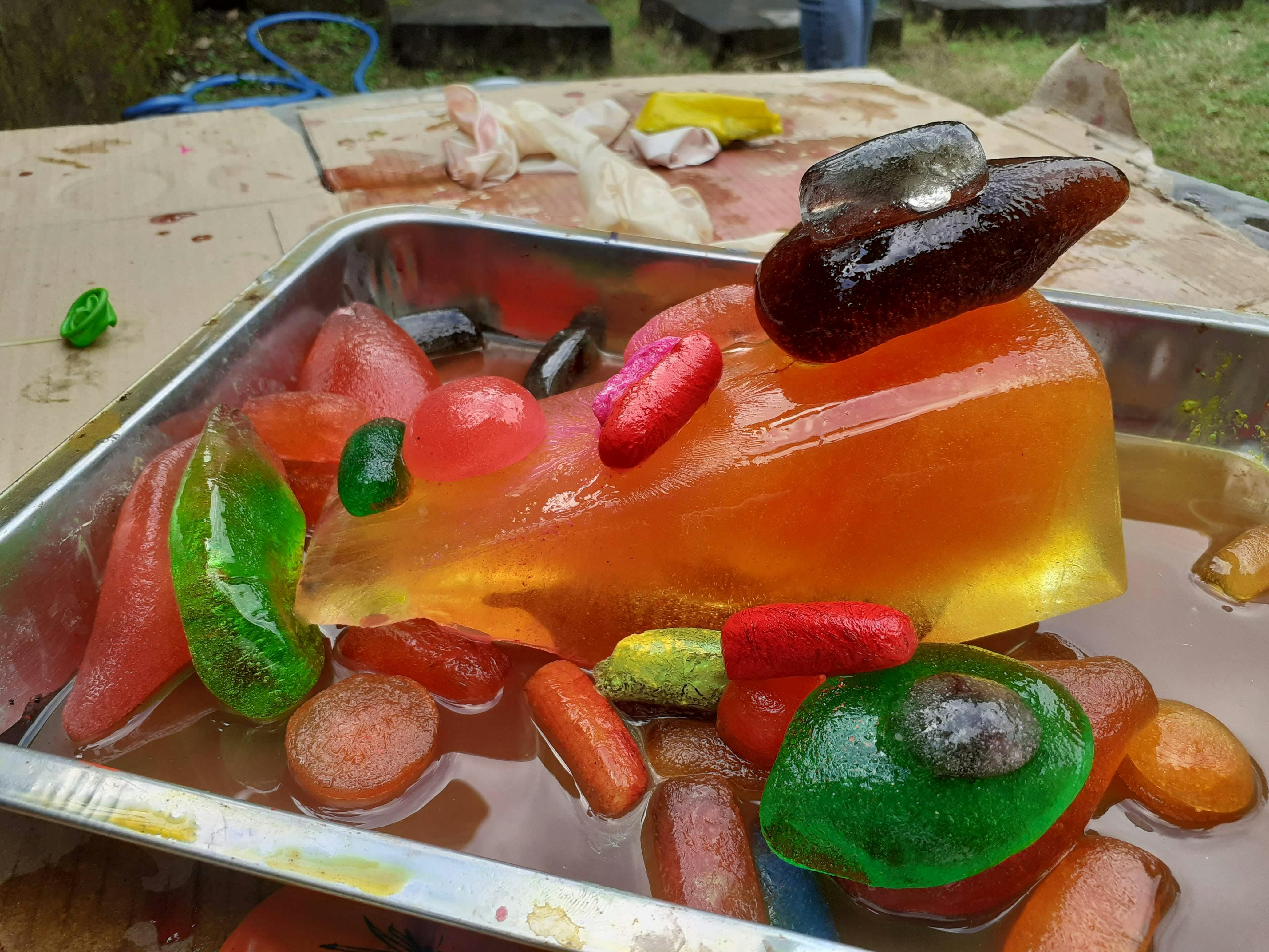 Coloured Ice Sculpture