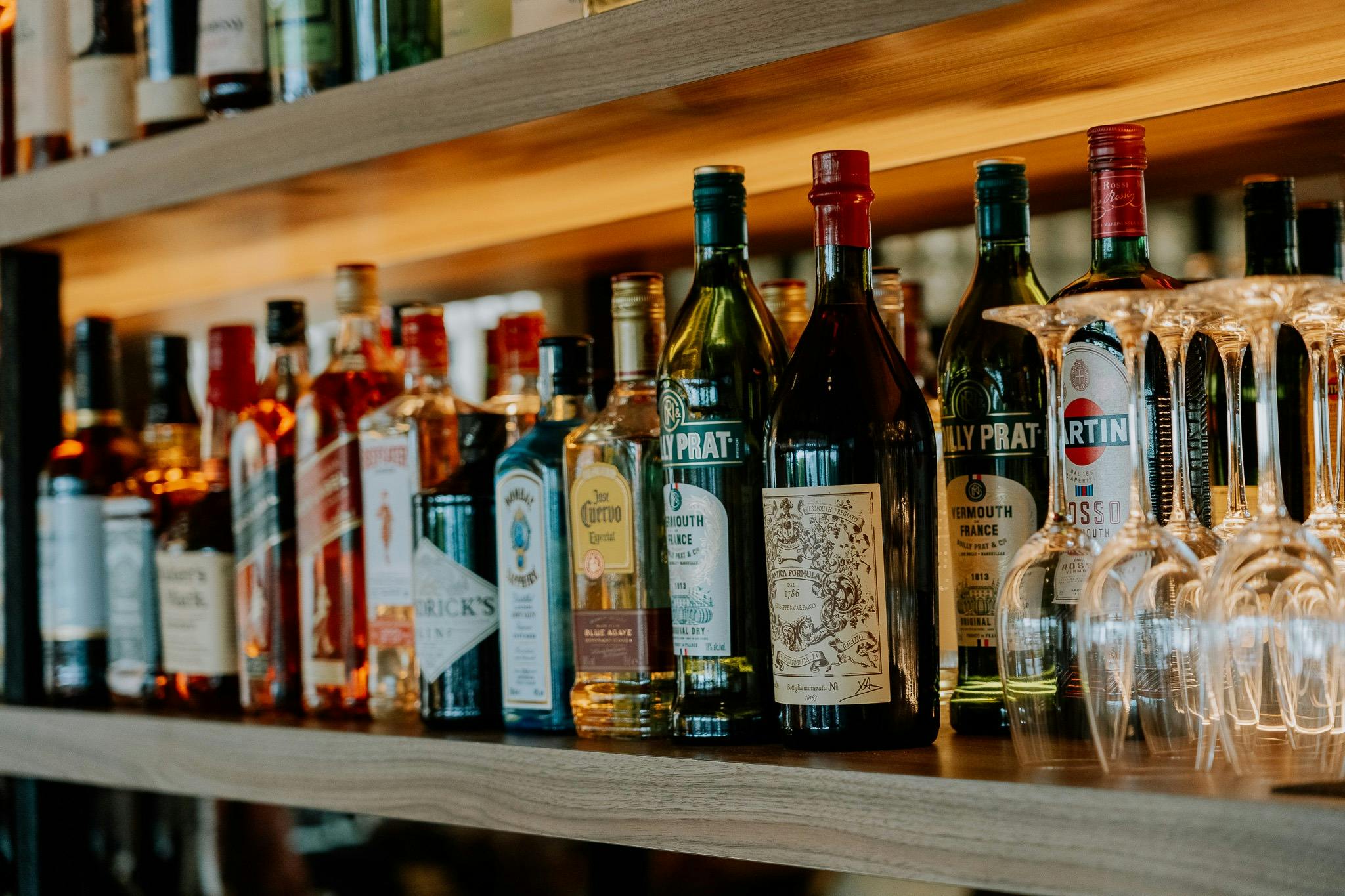 Full bar at Mie Mie's