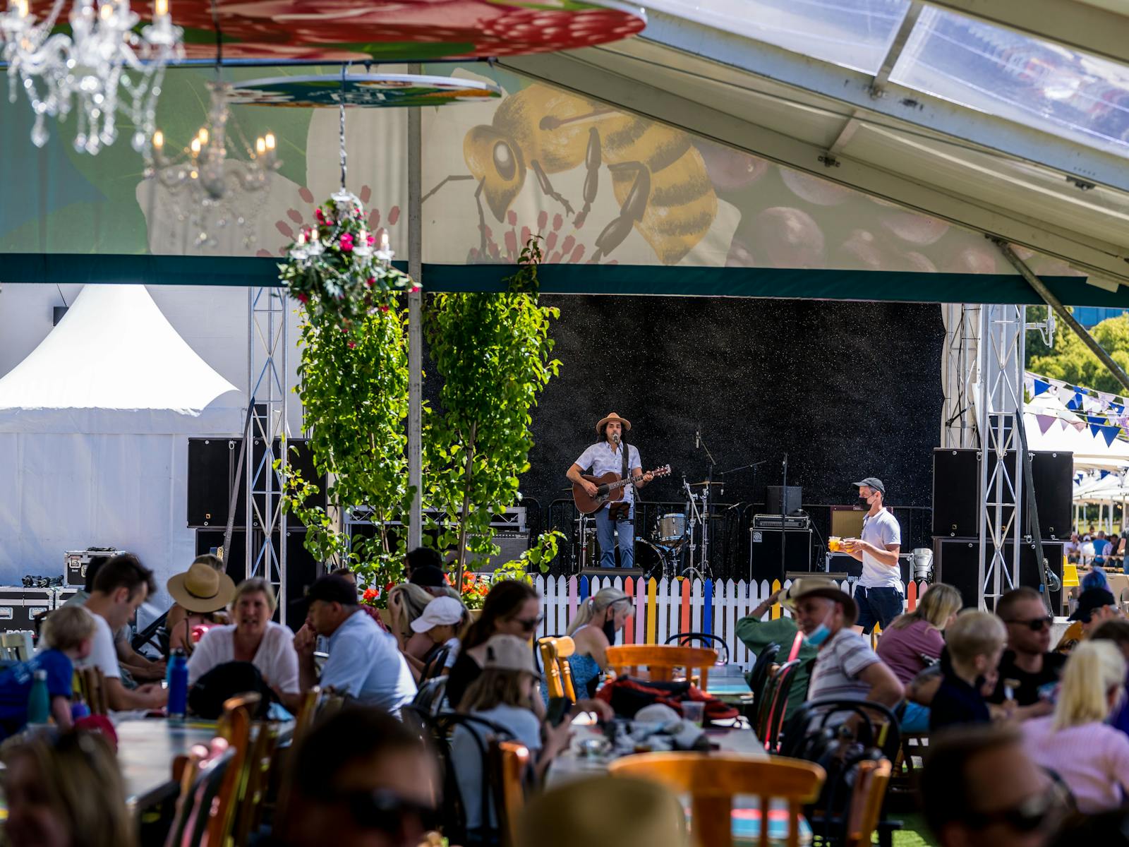 Multiple stages across Tasmania's Taste of Summer offer live entertainment showcasing local talent.