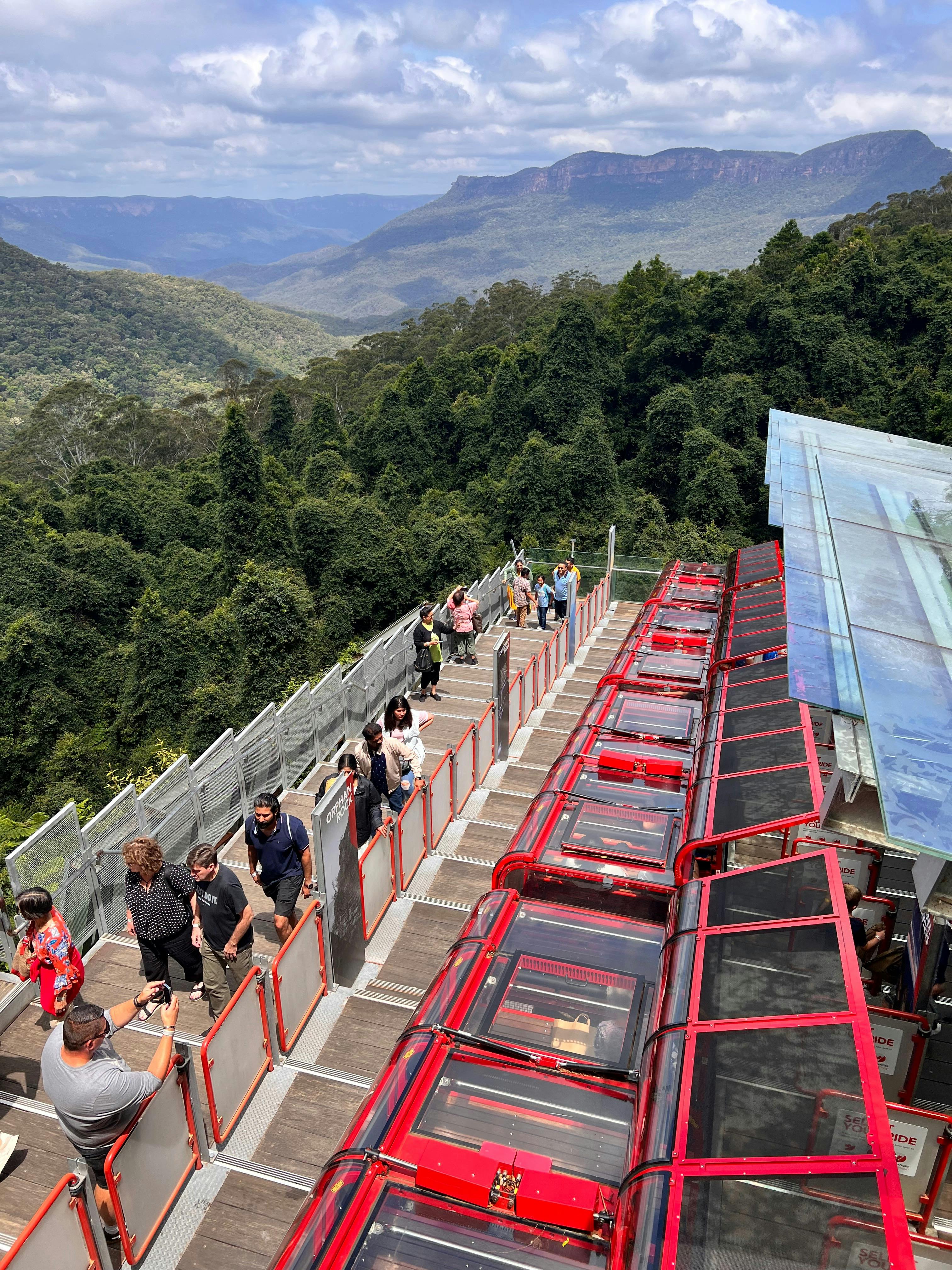 Railway ride at Scenic World Blue Mountains