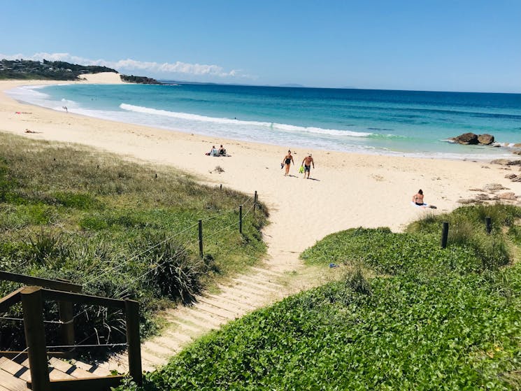 One Mile Beach at Forster