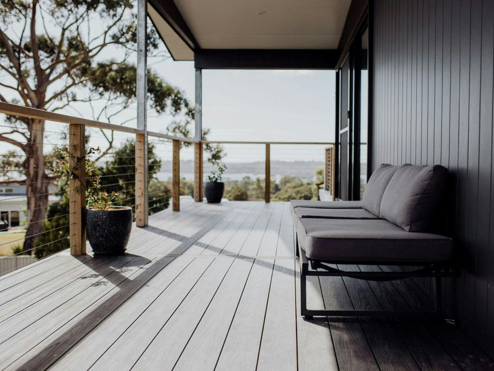 large balcony