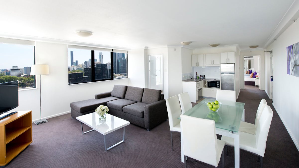 two bedroom lounge area