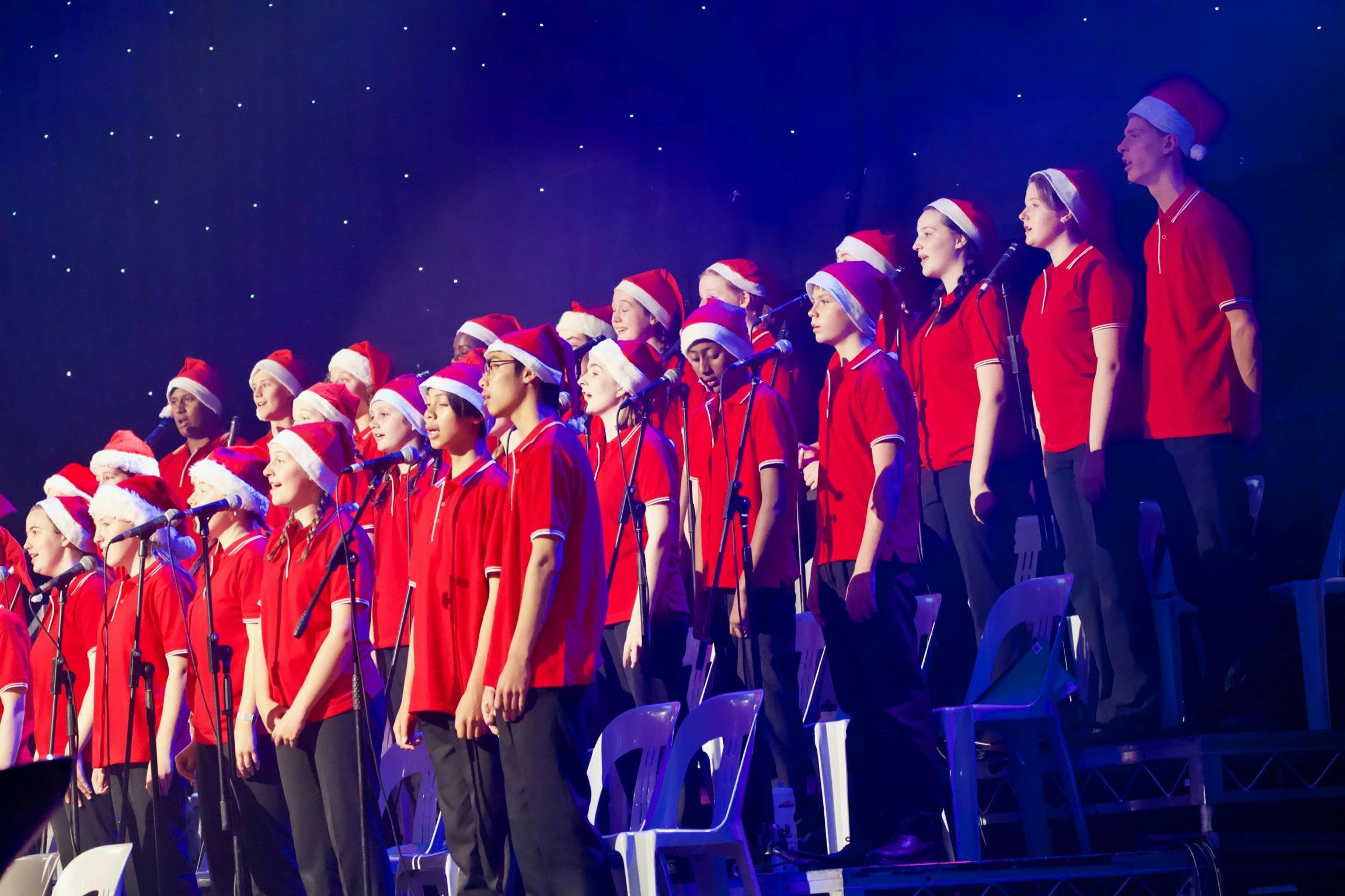 WVYC in Santa hats