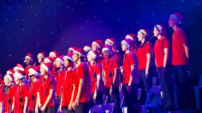 WVYC in Santa hats
