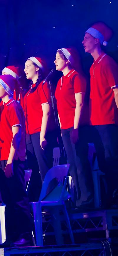 WVYC in Santa hats