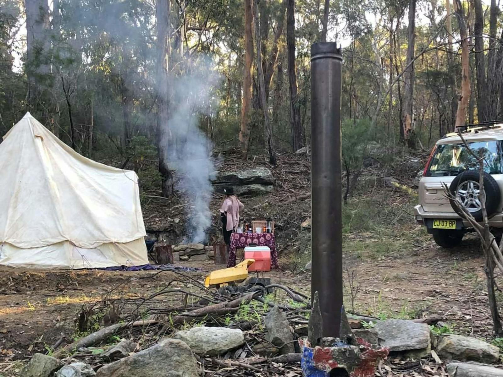 Wood fire pizza oven and our set up
