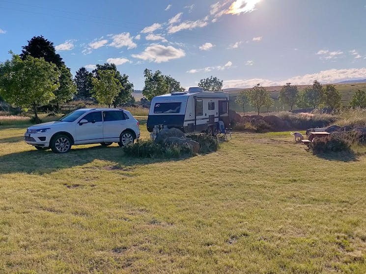 Room for a 21ft caravan and car