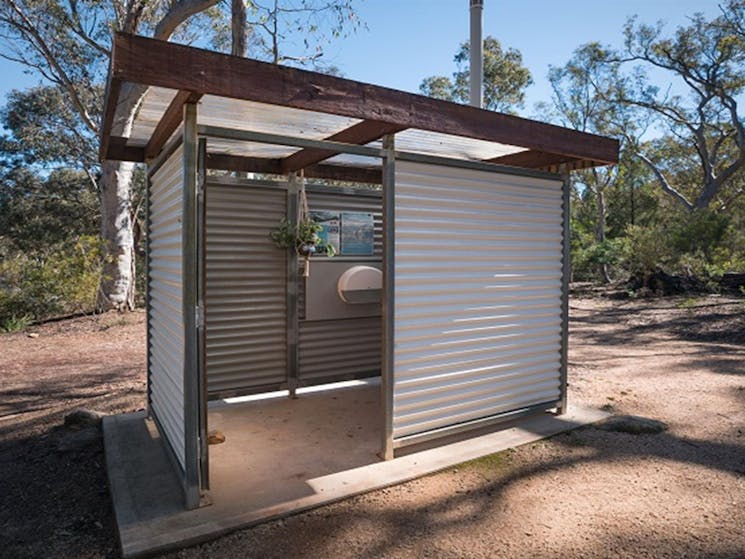 Toilet facility located at Dunns Swamp - Ganguddy campground, Wollemi National Park. Photo: Daniel