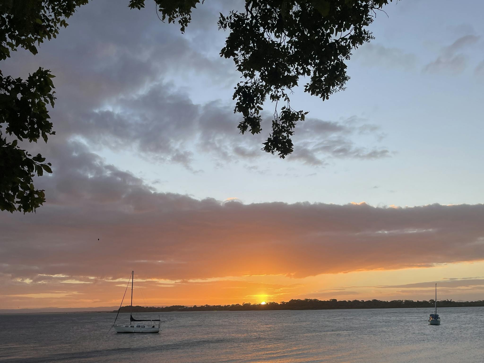 Sunset at local Bribie Bongaree Beach Sunset at local Bribie Bongaree Beach