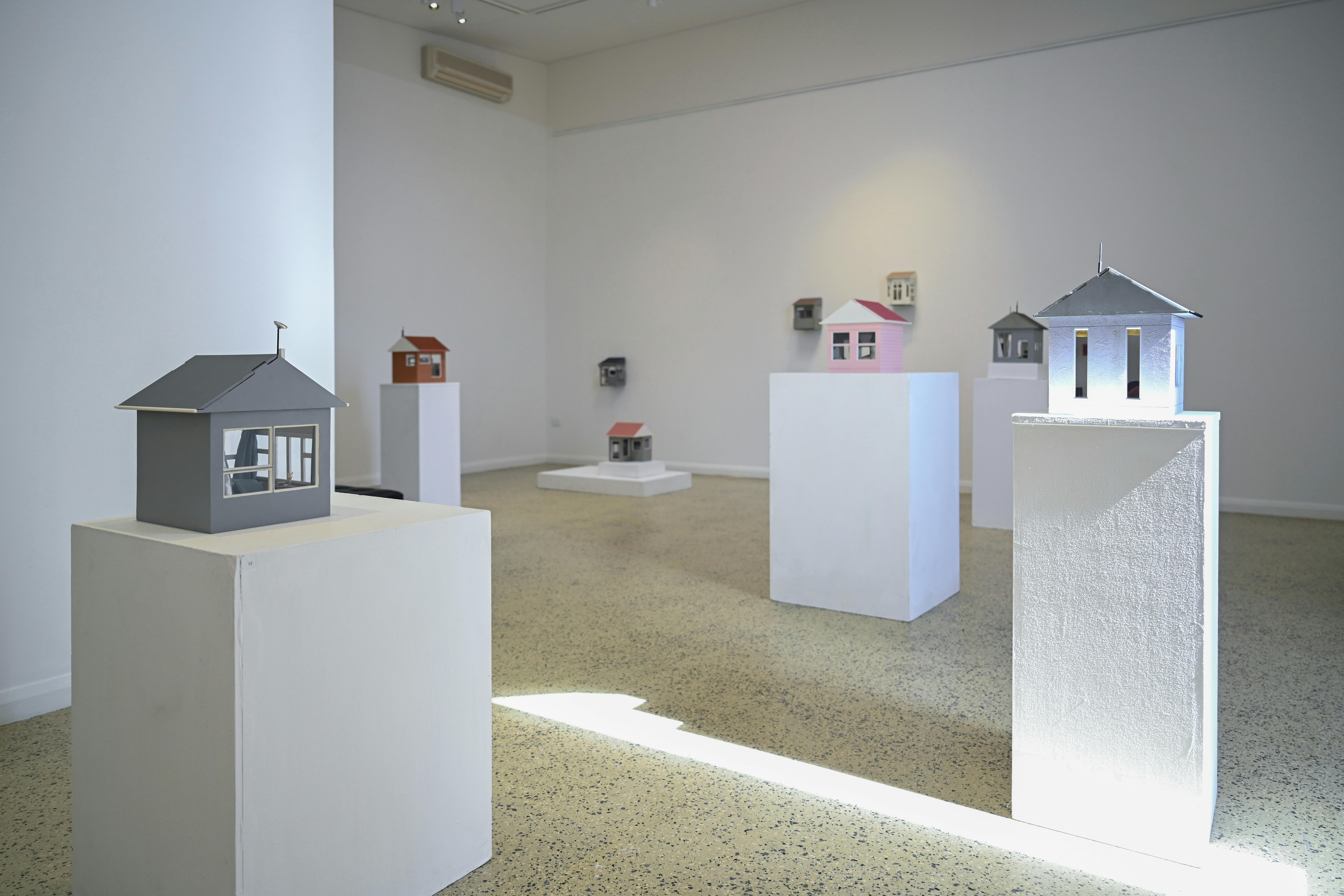 Georgia Claridge, Open Home Exhibition, installation view Tuggeranong Arts Centre. Photo by Martin O