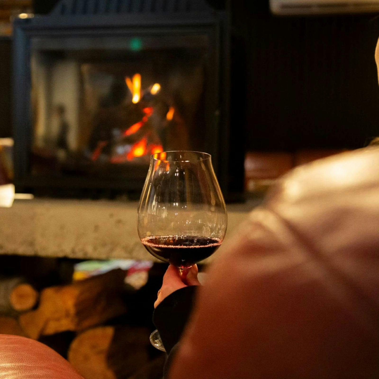 Red wine glass