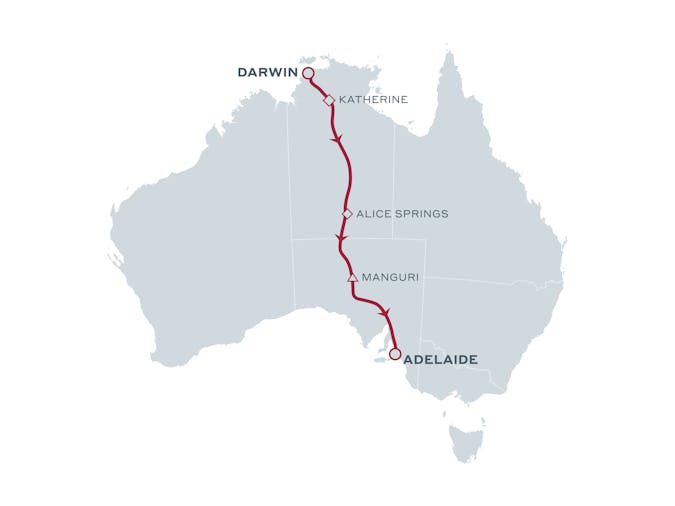 The Ghan Darwin to Adelaide