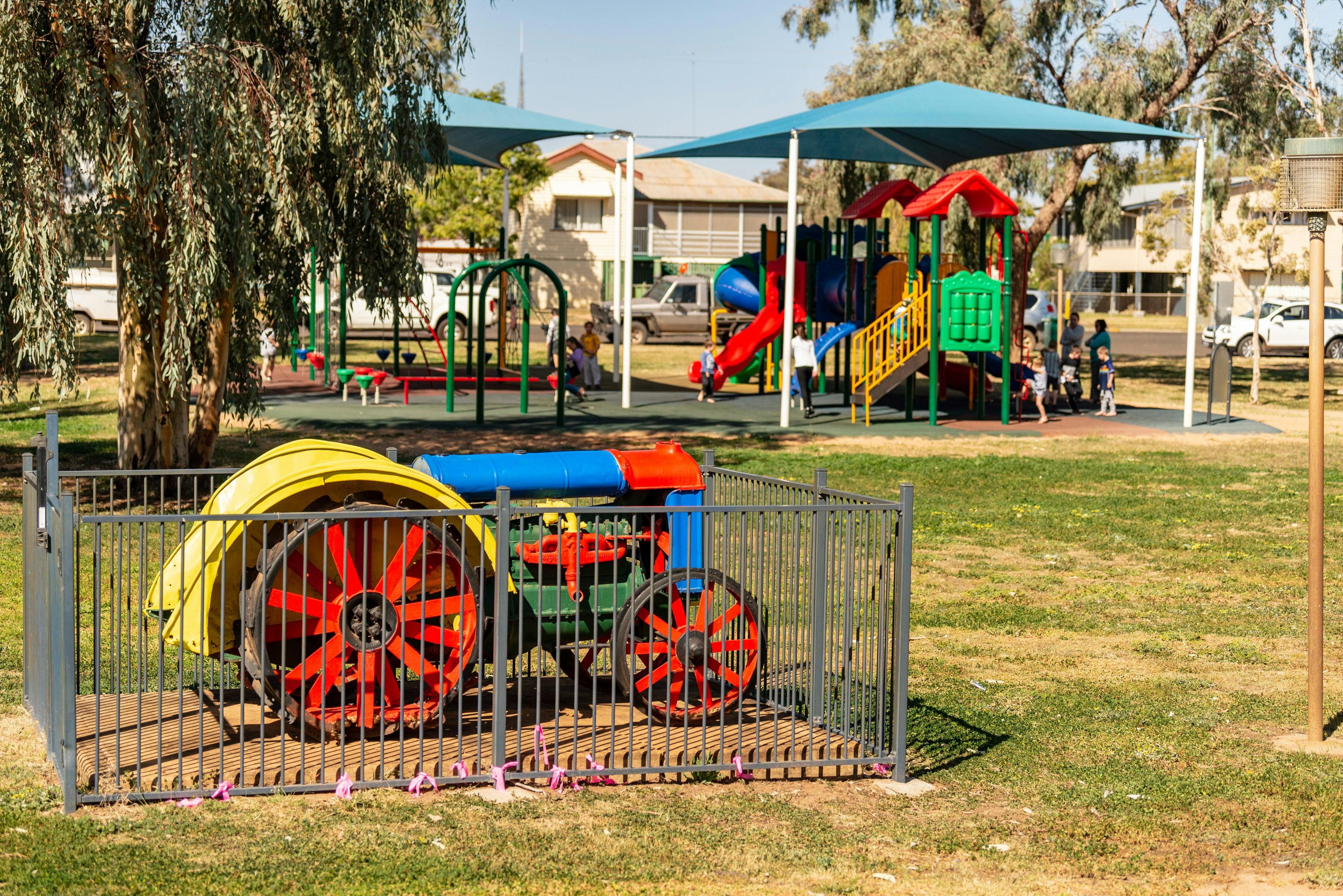Playground and Tractor