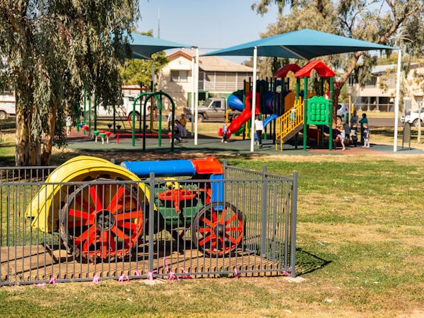 Playground and Tractor