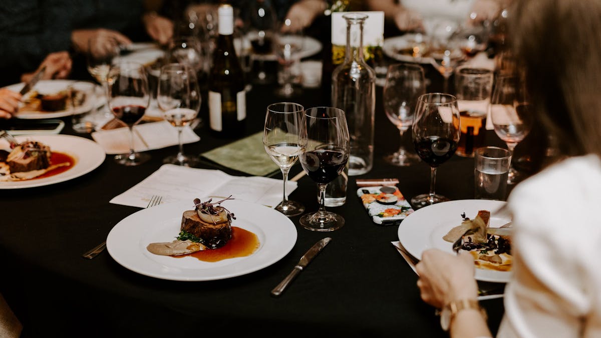 Wine Dinner Table
