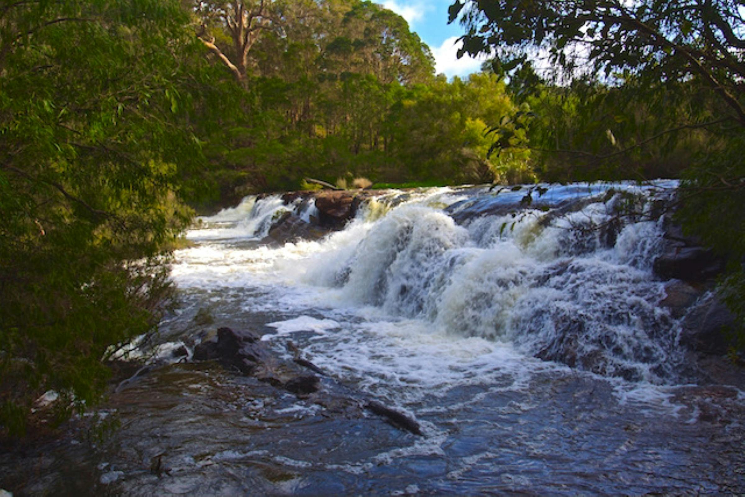 Winter water falls along the Margaret River