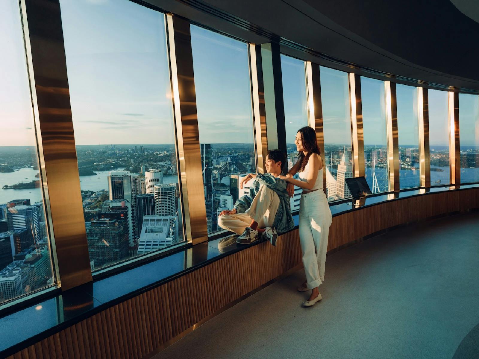 Guests enjoying the view from the Observation Deck