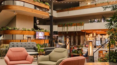 Atrium seating area