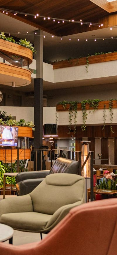 Atrium seating area
