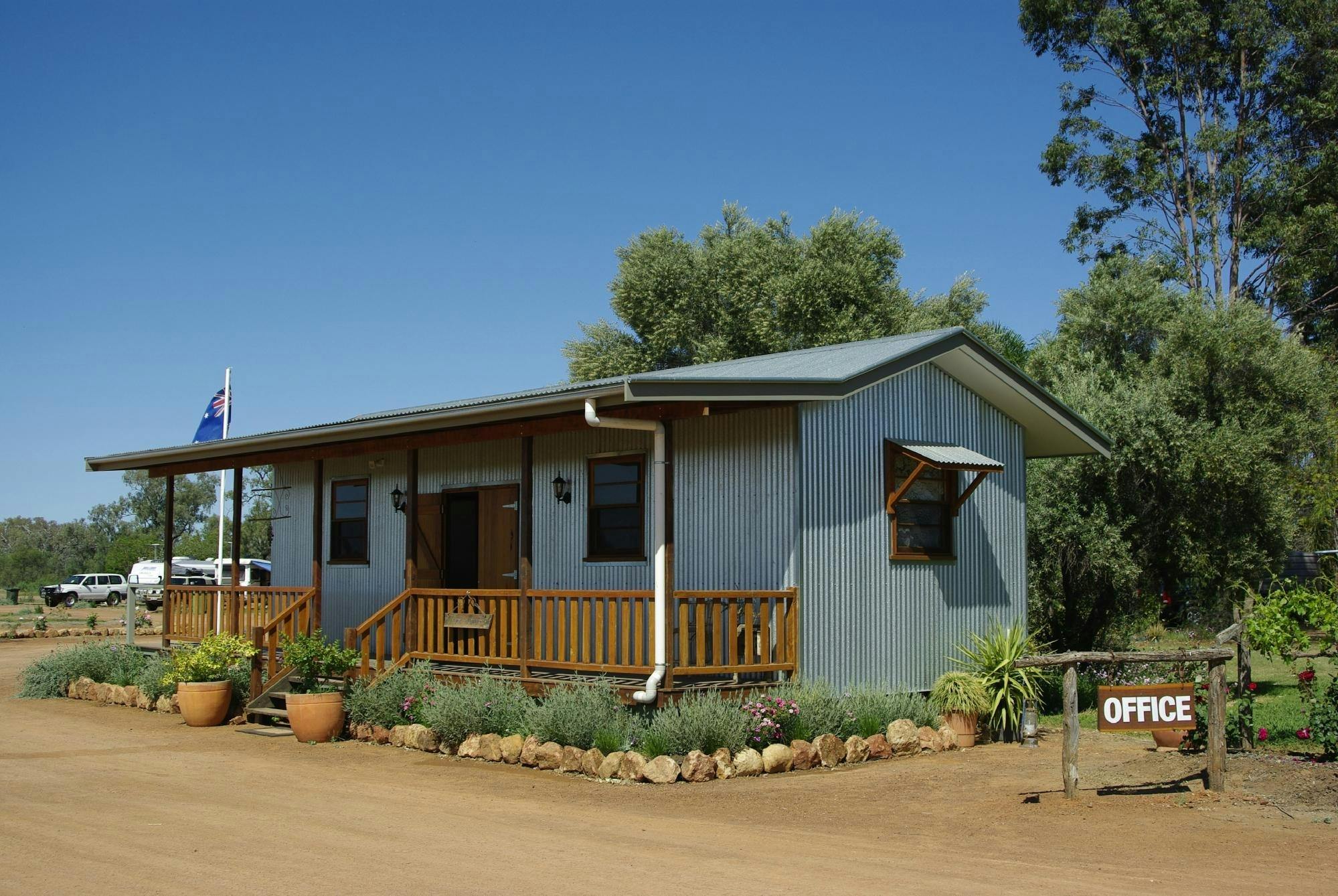 front Office of the Warrego riverside Tourist park