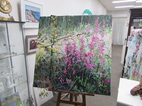 Lovely paintings by local artists at the HIRL Gallery