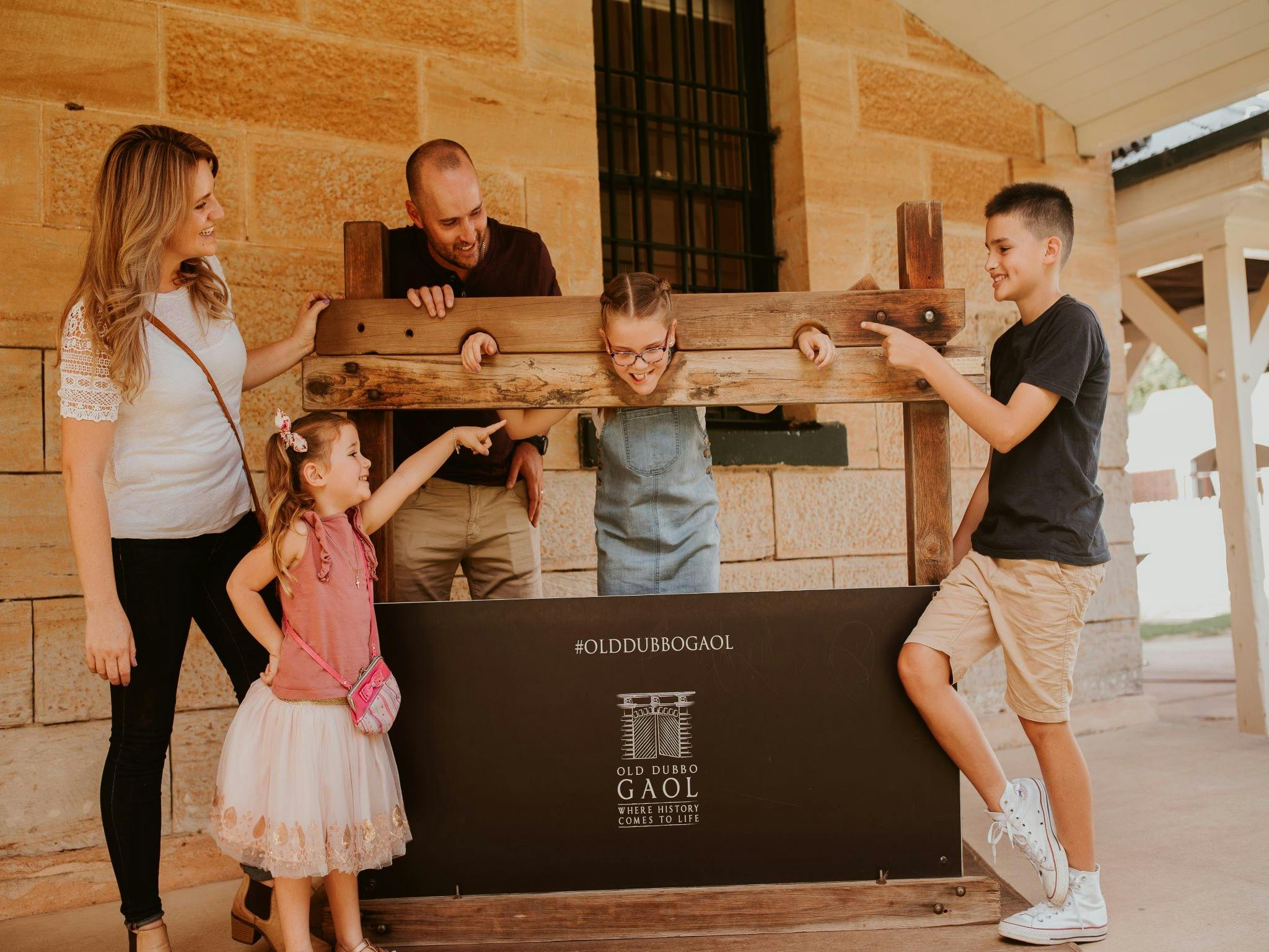 Family at Old Dubbo Gaol