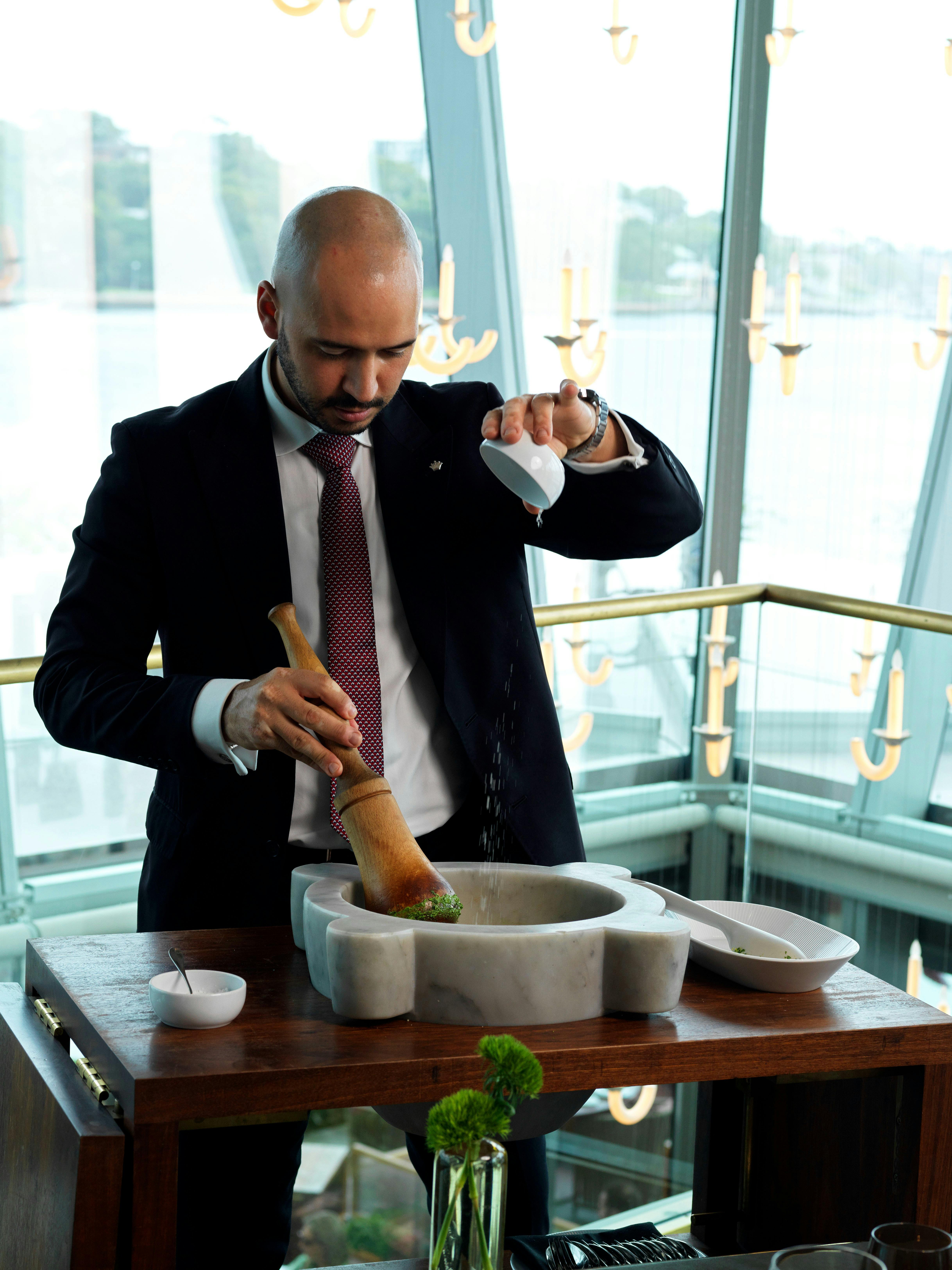a'Mare Pesto Making