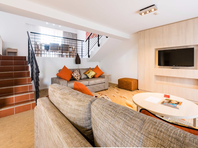 Apartment Living Area at Emu Walk Apartments - 2 Bedroom