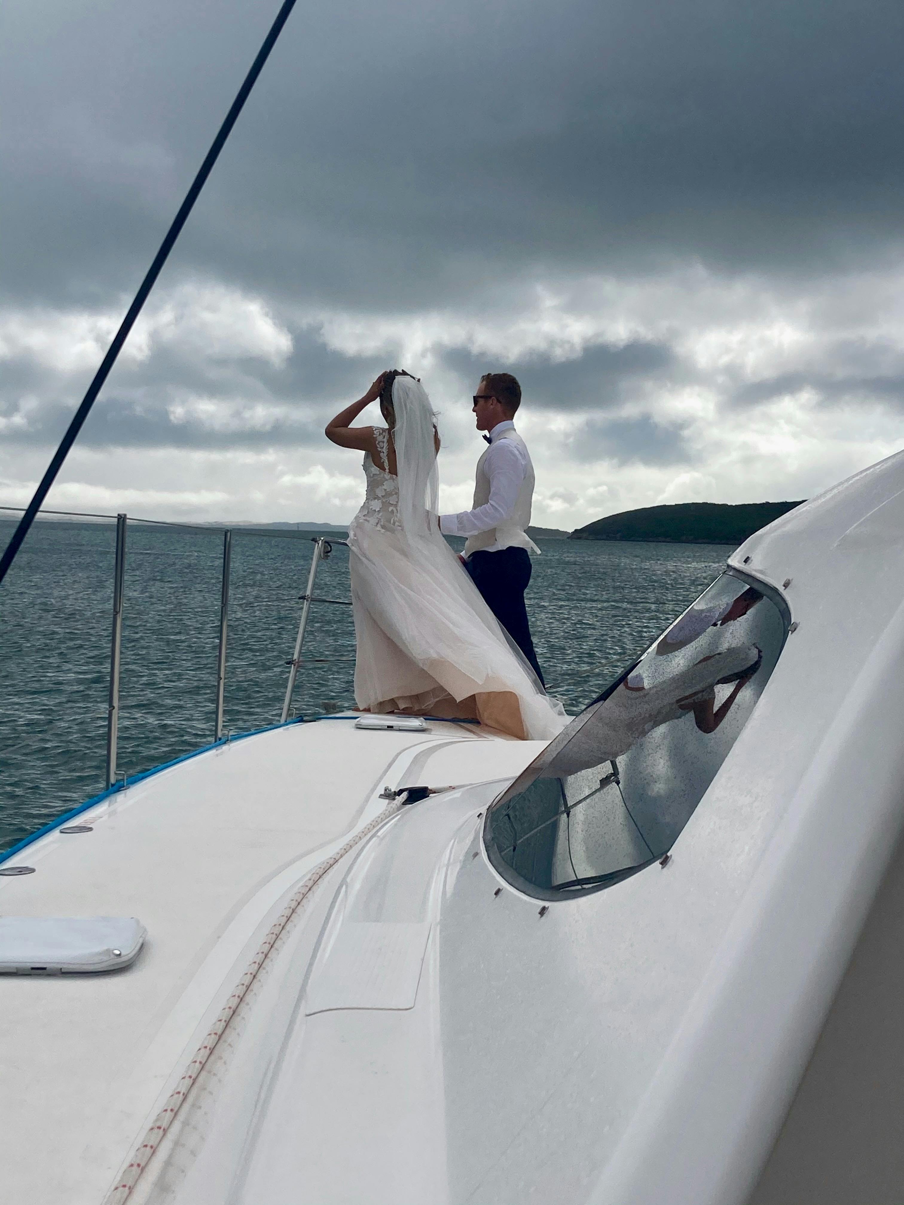 Sunset Charters private wedding charter in Coffin Bay