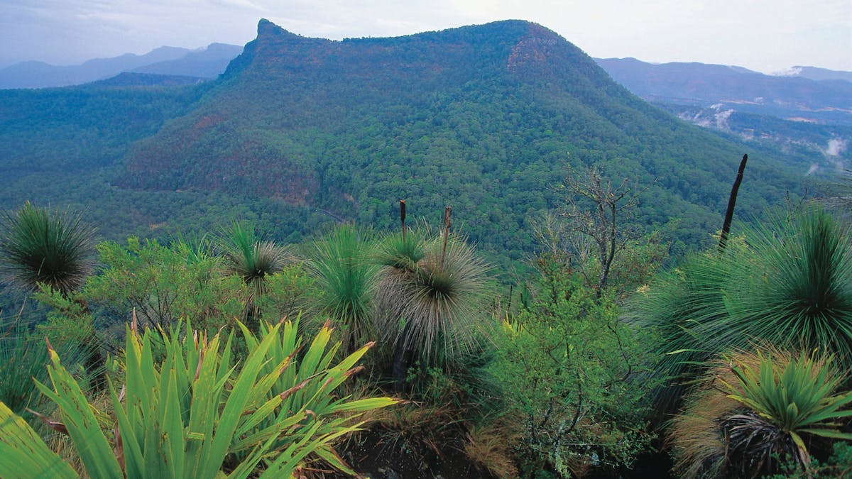 Distant mountain peak. Distant mountain peak.