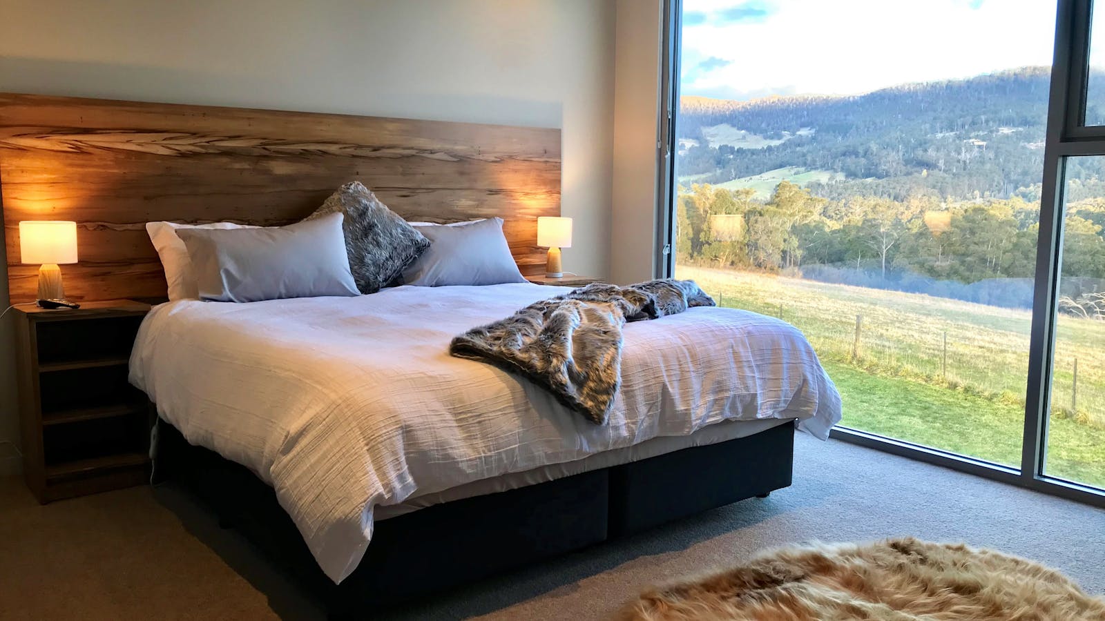 Cinema suite bedroom view