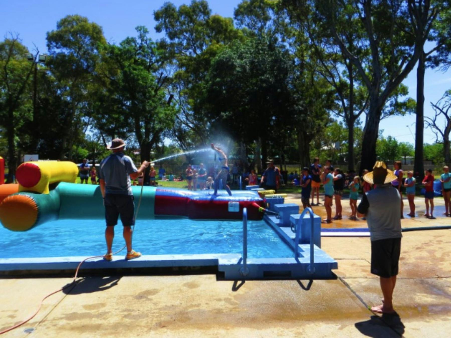 Cooling off at Nuriootpa Pool