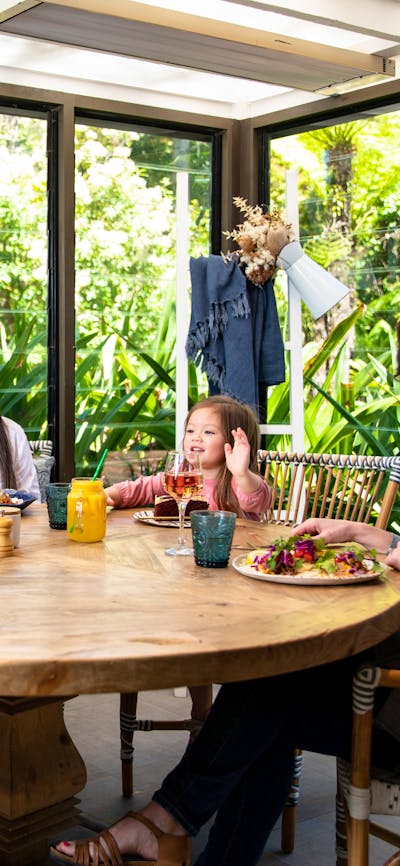 Enjoy a meal, snack and delicious coffee at Pollen cafe in the Gardens