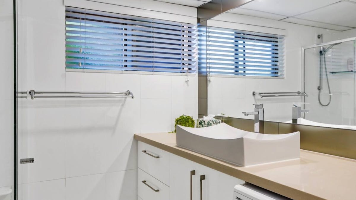 Bathroom and laundry space