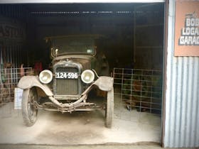The Bob Logan Garage and vintage car