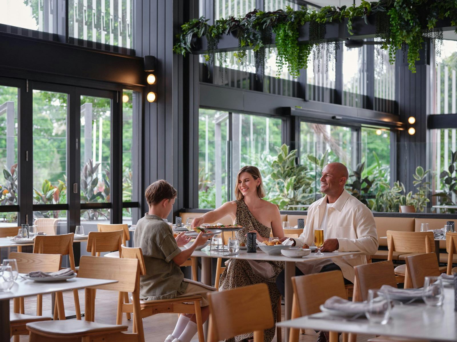 Family dining at Amici Restaurant Family dining at Amici Restaurant