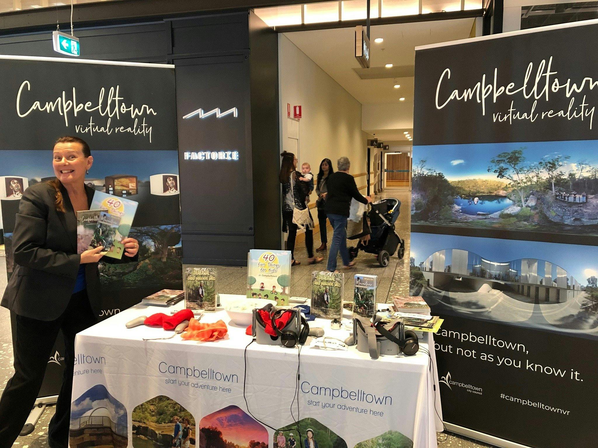 Pop up Virtual Reality Experience with the team at Campbelltown Visitor Information Centre