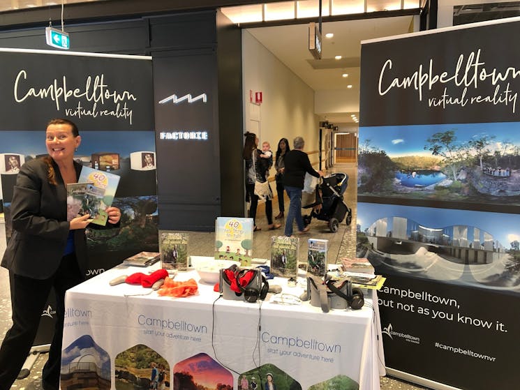 Pop up Virtual Reality Experience with the team at Campbelltown Visitor Information Centre