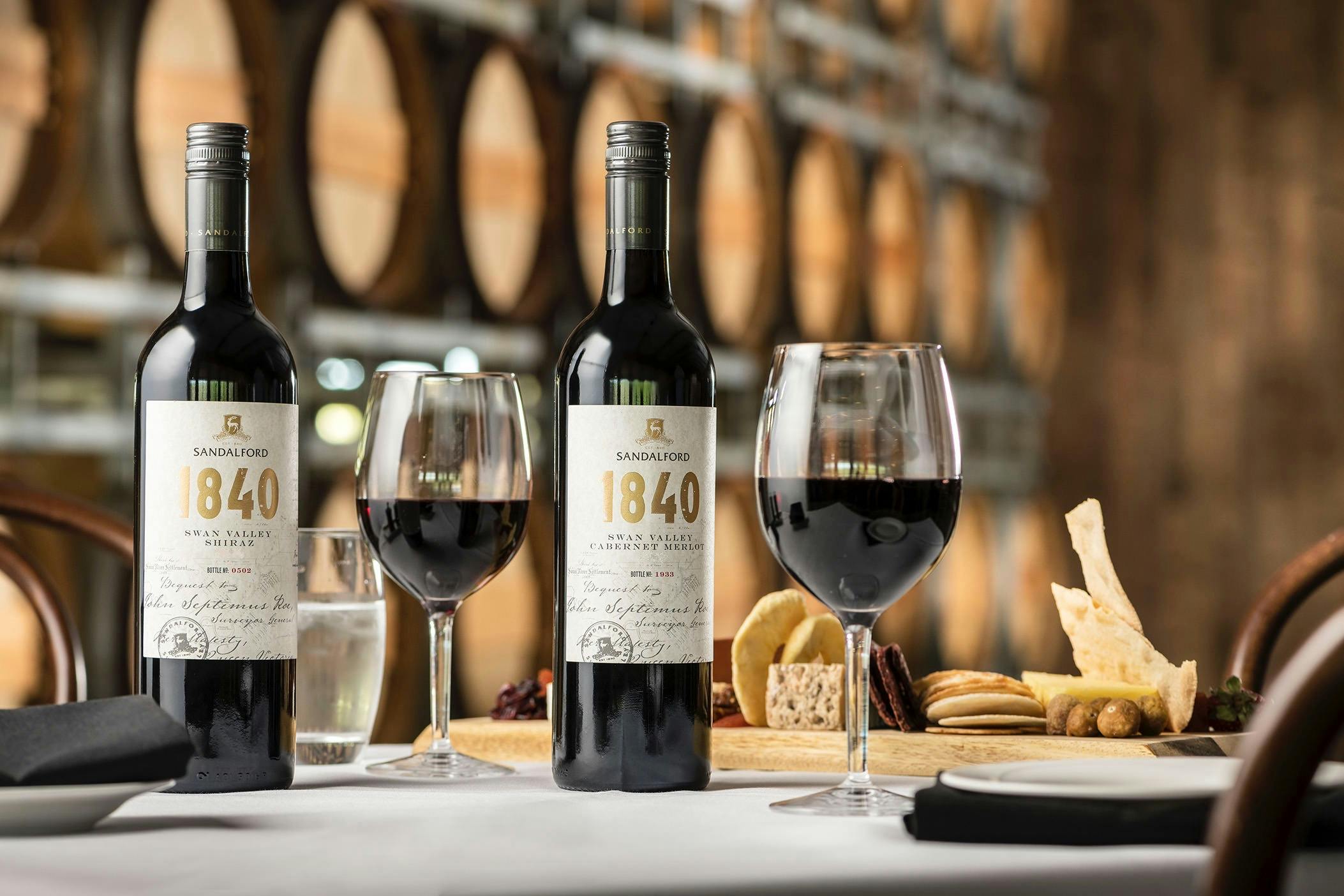 Sandalford Wines 1840 reds