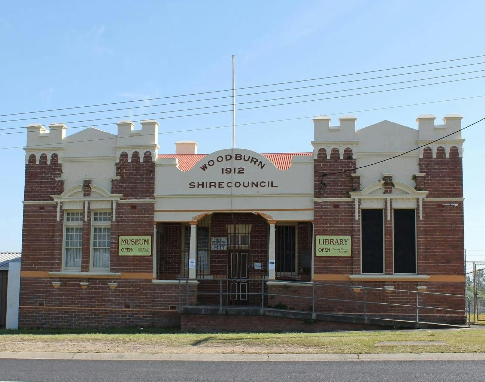 former Woodburn Shire Council Offices. Now the Coraki museum and library