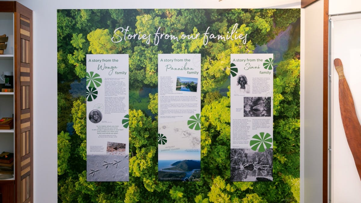 One of the displays in Babinda Museum